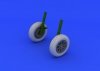 Eduard 632052 F4U-1 wheels diamond pattern 1/32 Tamiya